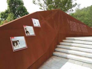 长洲耐候钢挡土墙
